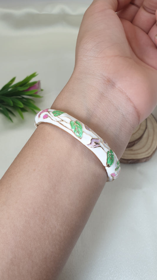 Enamel Bangle Bracelet-3