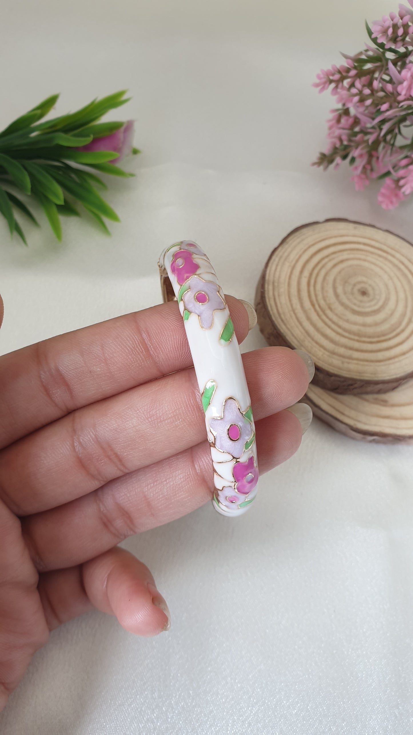 Enamel Bangle Bracelet-53