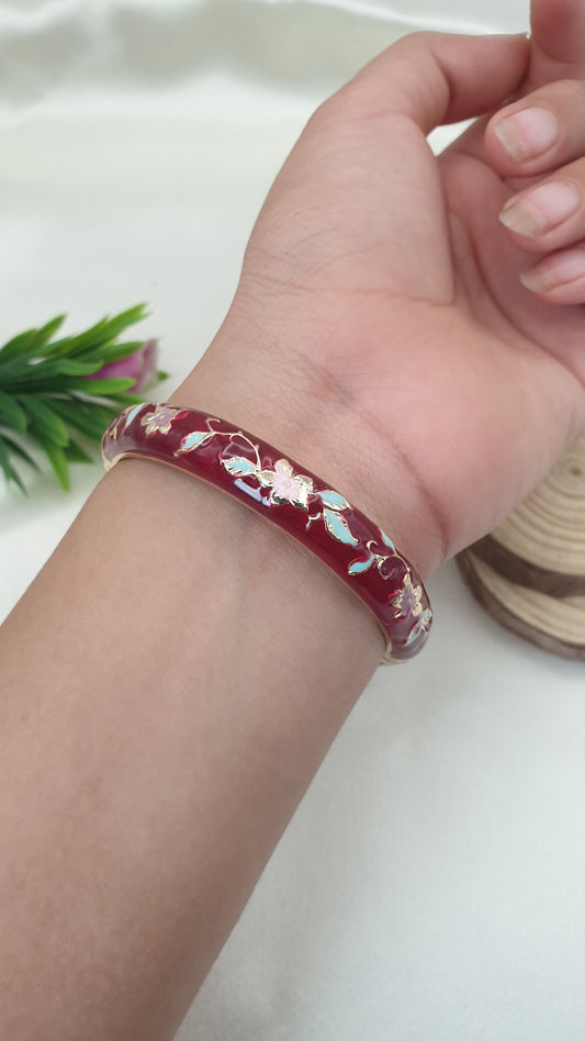 Enamel Bangle Bracelet-45