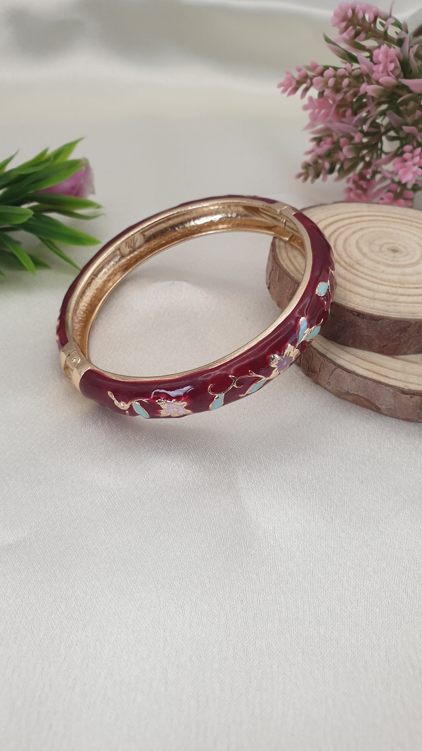 Enamel Bangle Bracelet-45