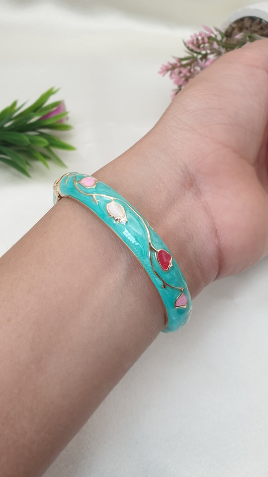 Enamel Bangle Bracelet-47