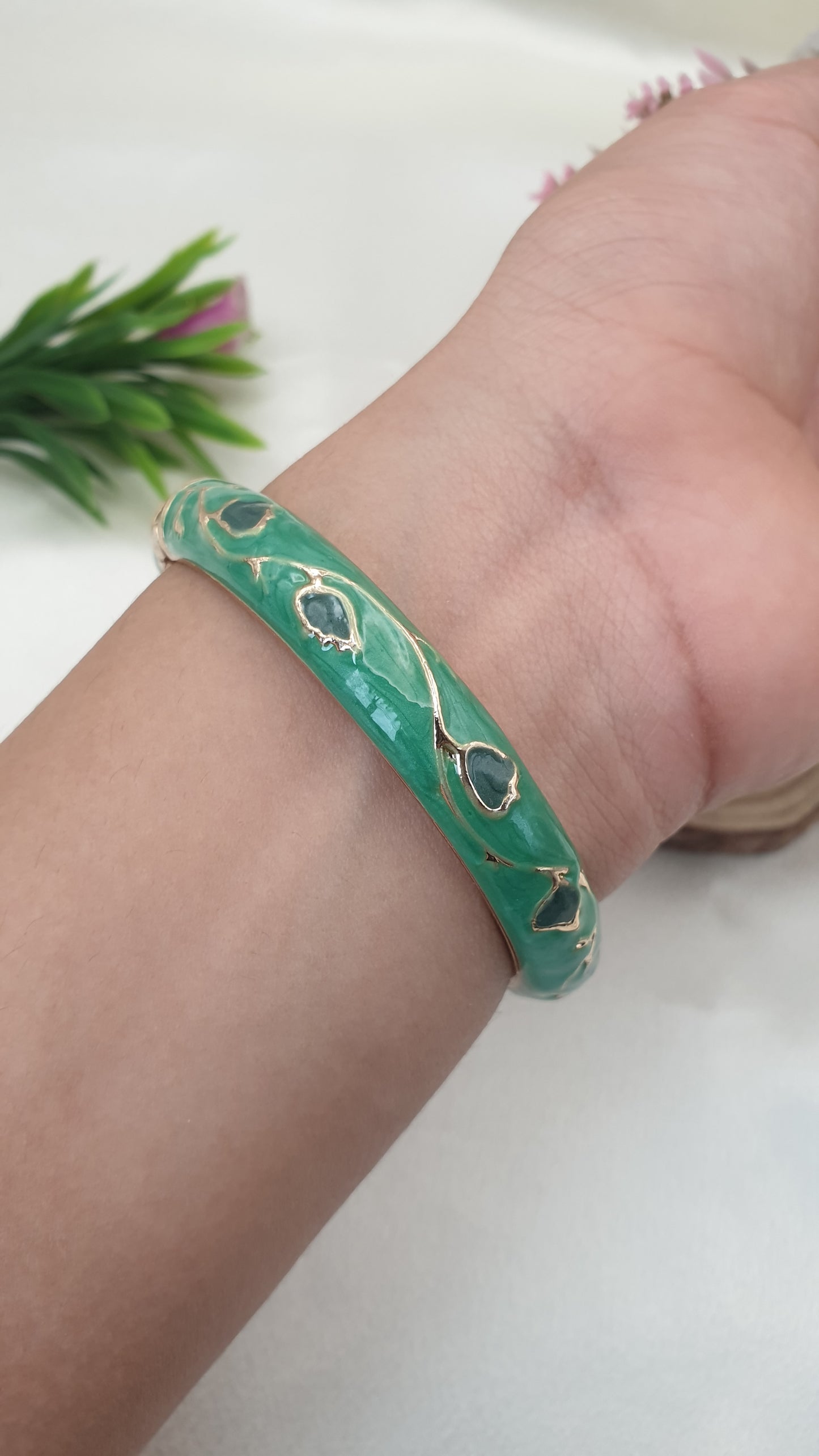 Enamel Bangle Bracelet-25