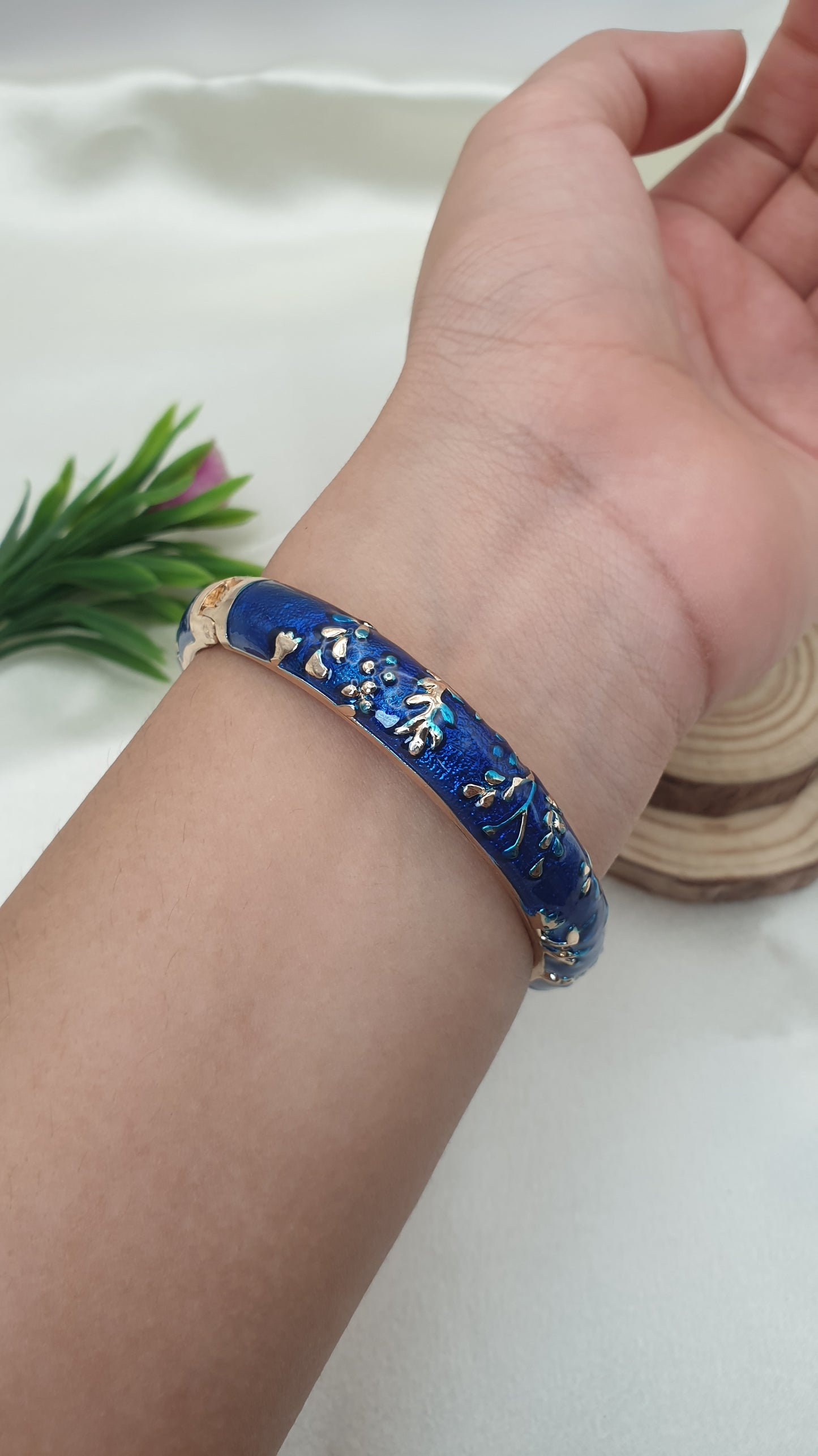Enamel Bangle Bracelet-12