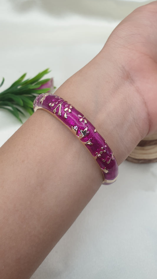 Enamel Bangle Bracelet-4