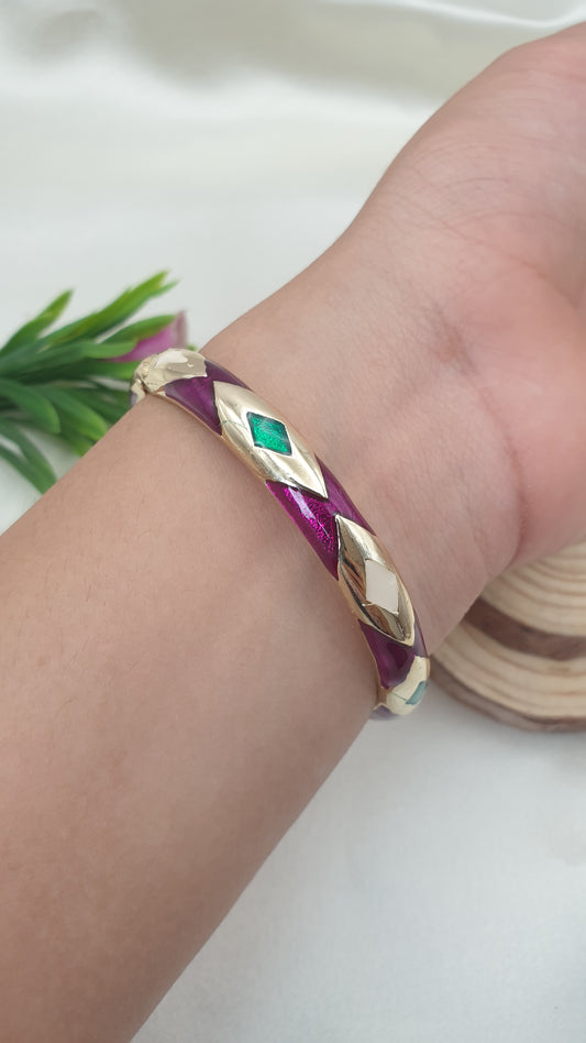 Enamel Bangle Bracelet-17