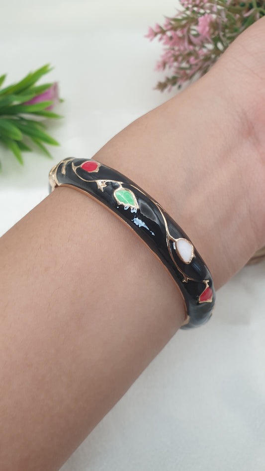 Enamel Bangle Bracelet-14