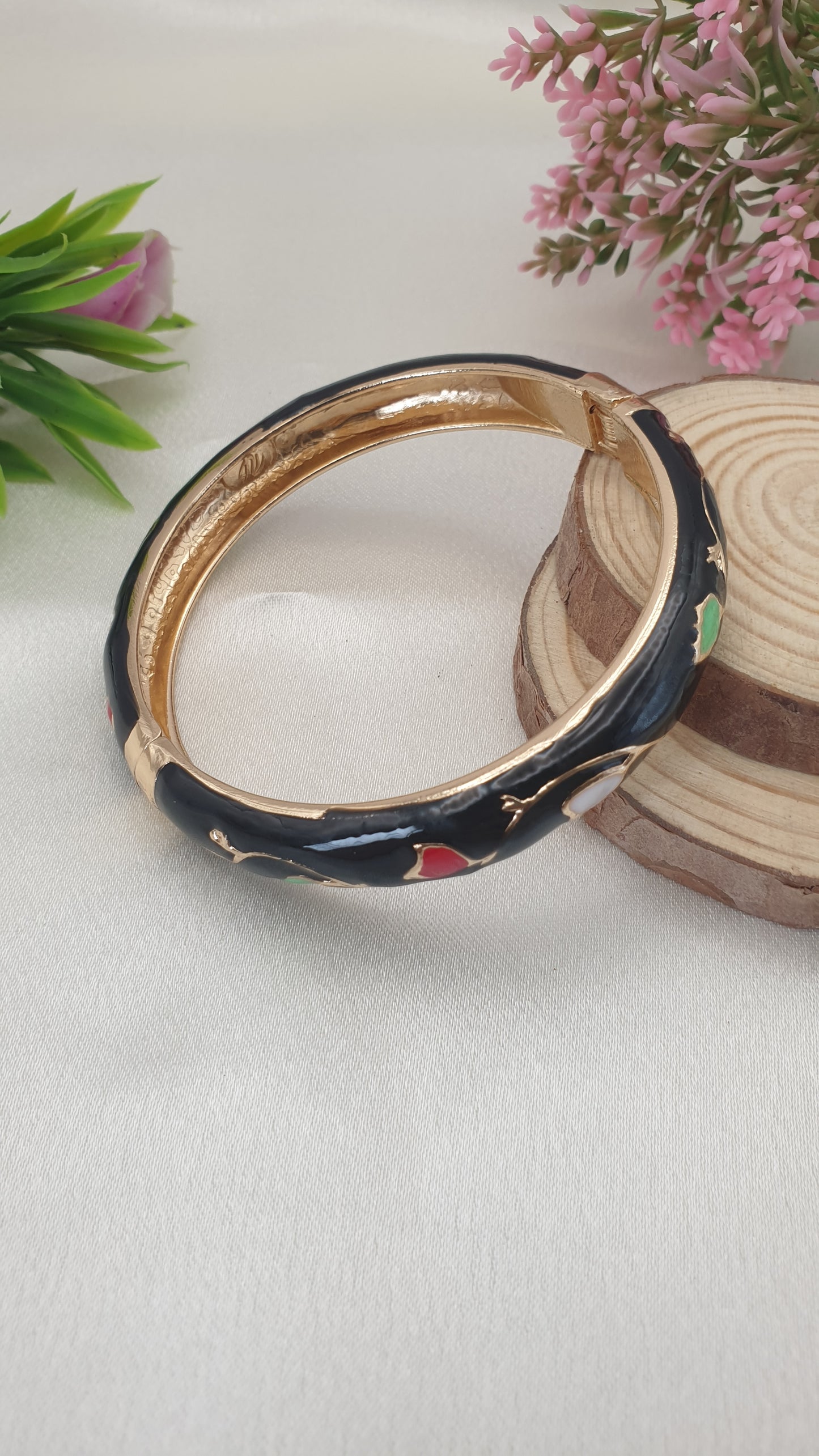 Enamel Bangle Bracelet-14