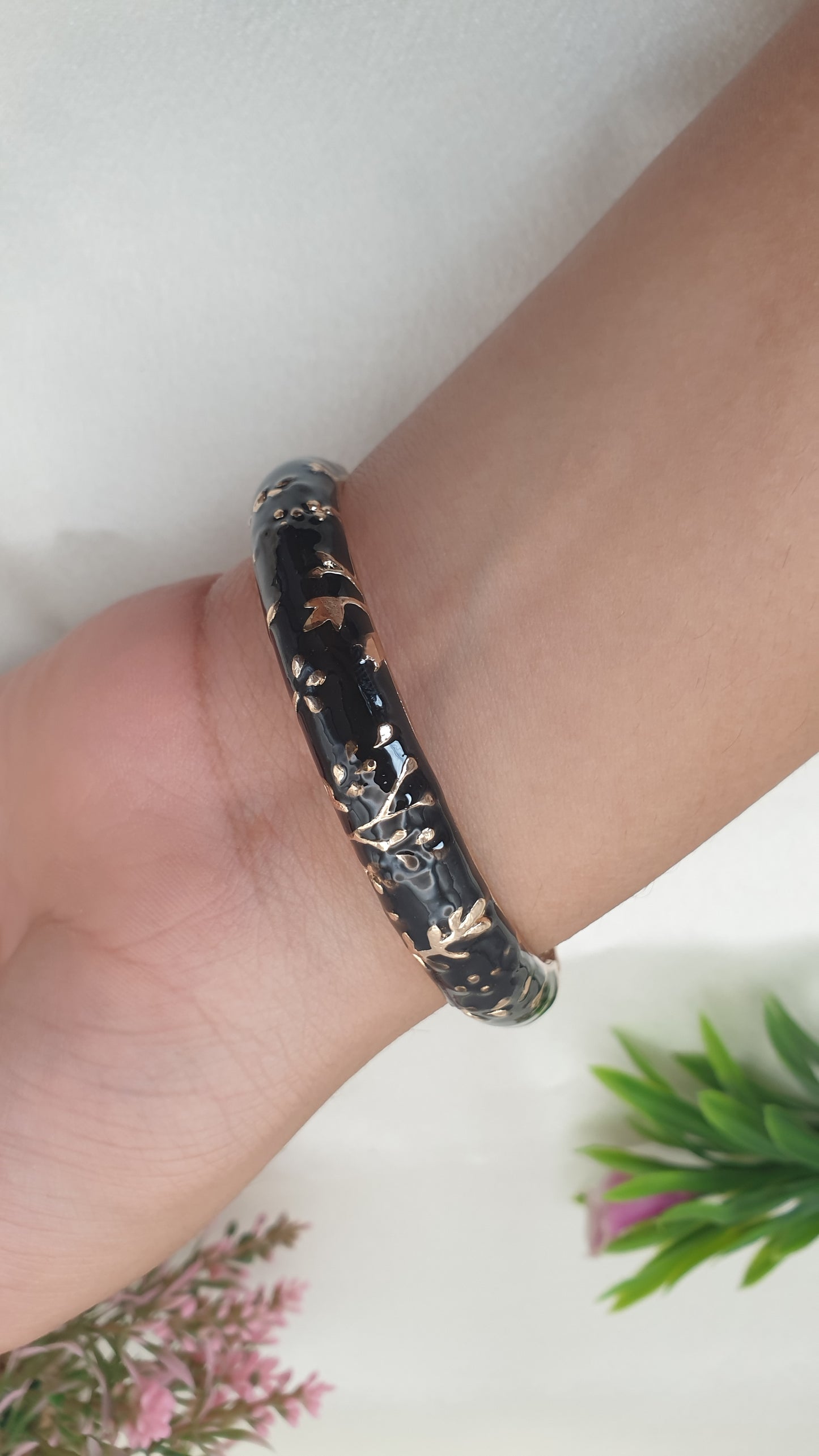 Enamel Bangle Bracelet-18