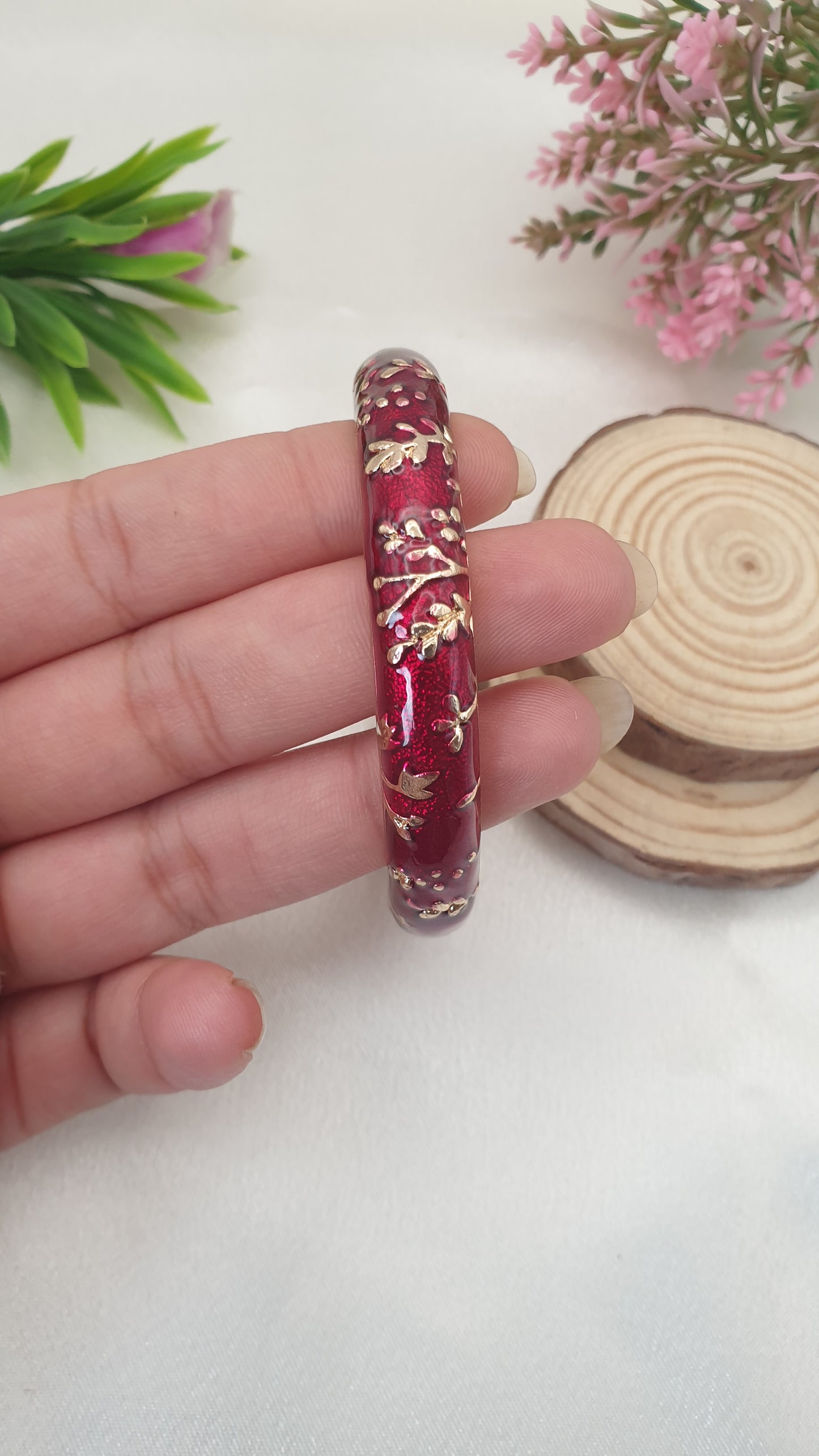 Enamel Bangle Bracelet-42