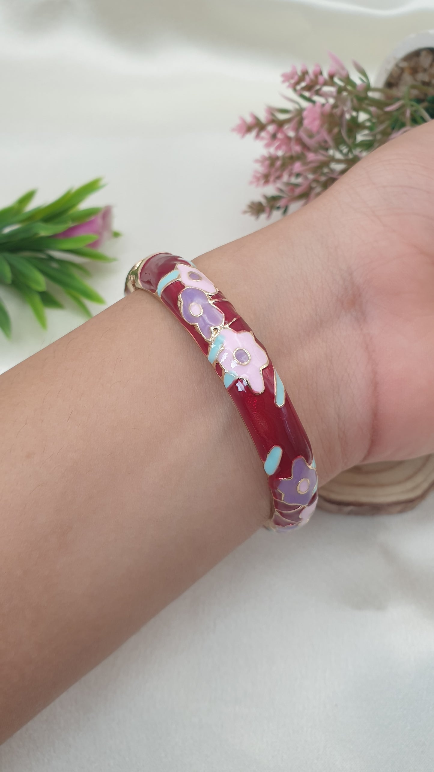 Enamel Bangle Bracelet-21