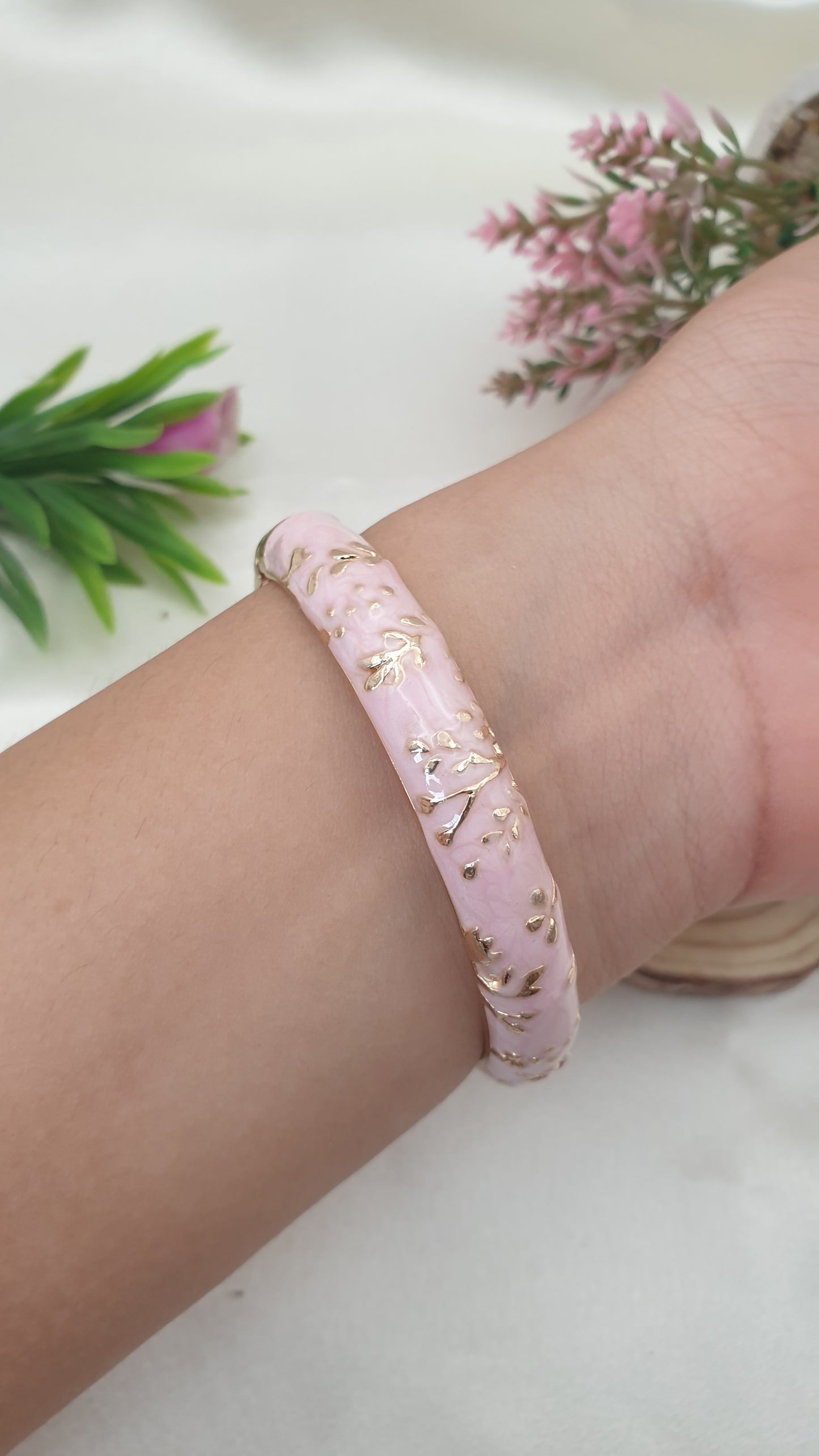Enamel Bangle Bracelet-6