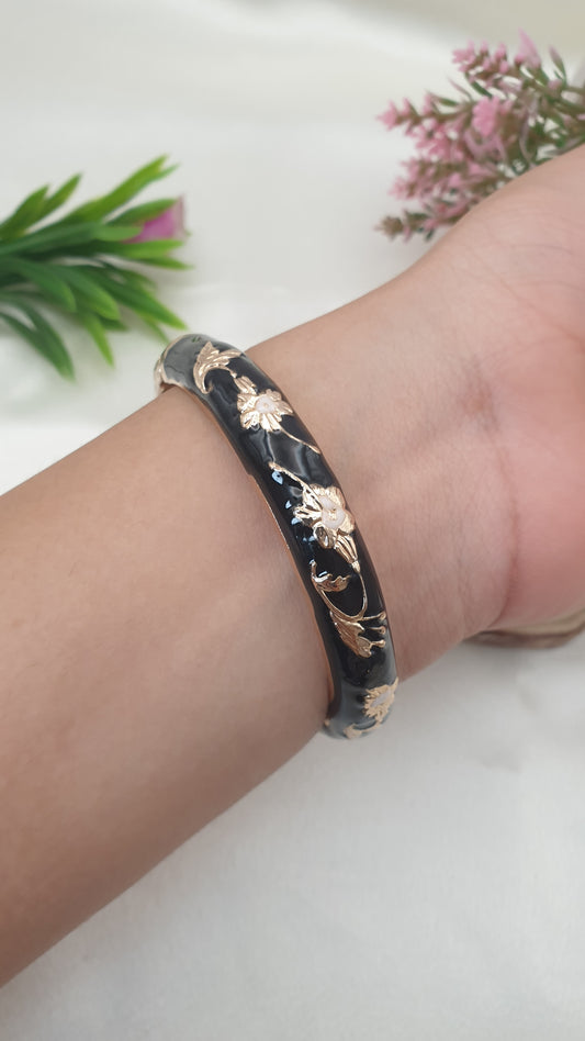 Enamel Bangle Bracelet-2