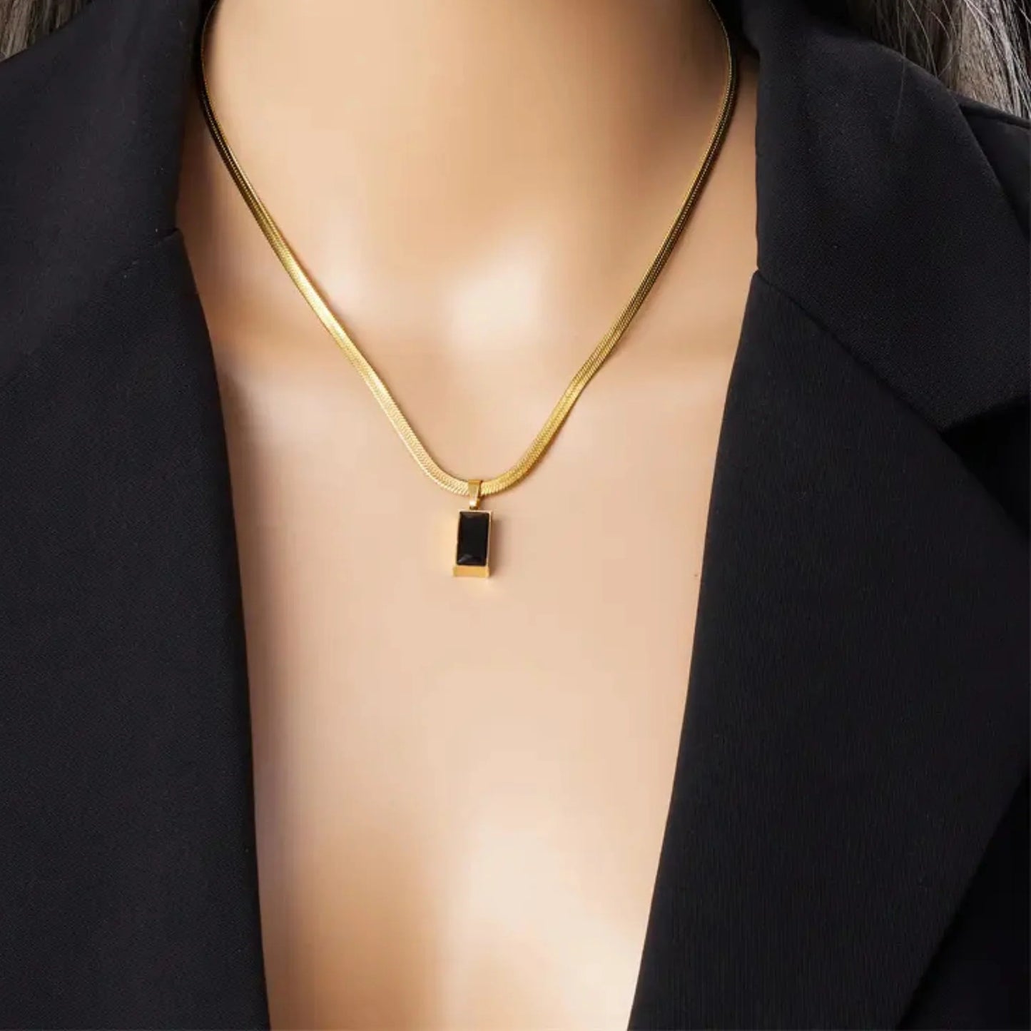 Black Chin Pendent
