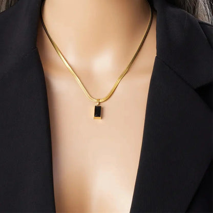 Black Chin Pendent