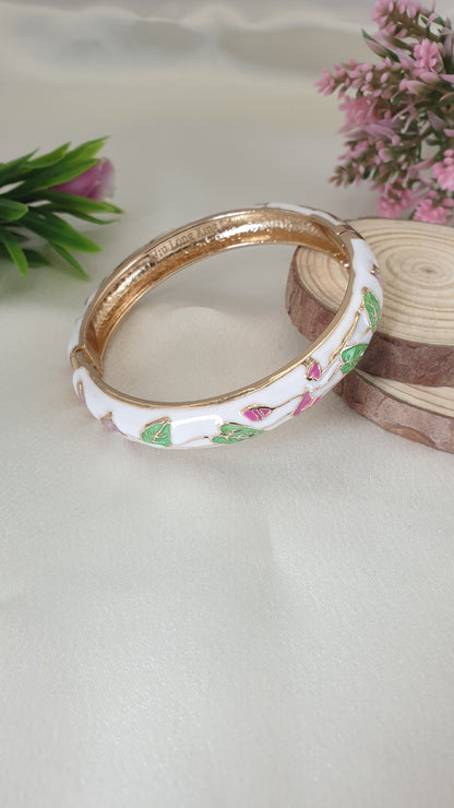 Enamel Bangle Bracelet-3