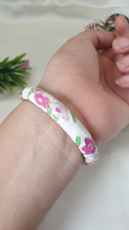 Enamel Bangle Bracelet-53
