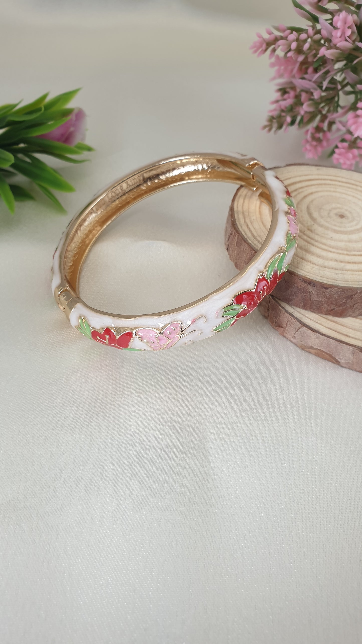 Enamel Bangle Bracelet-52