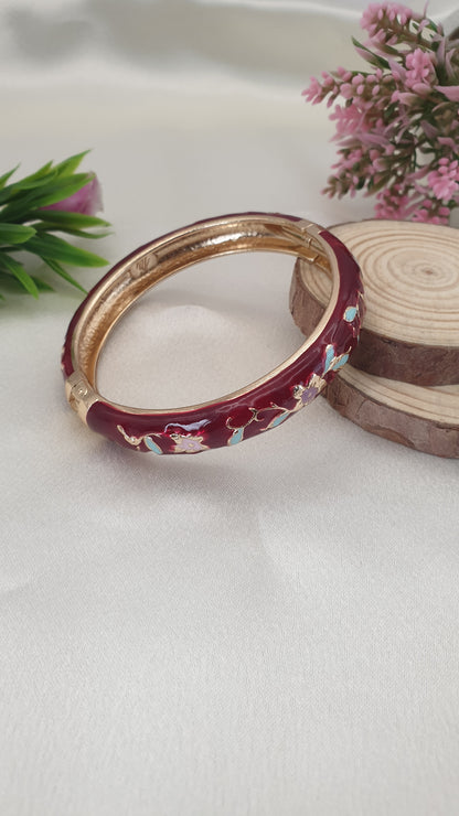 Enamel Bangle Bracelet-45