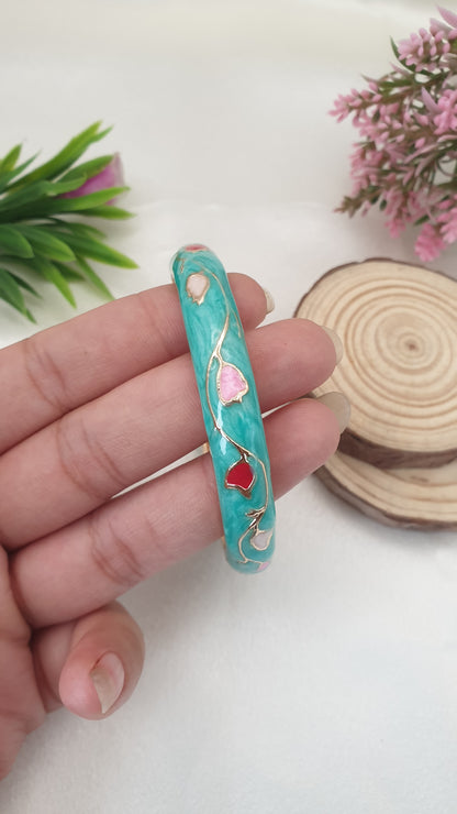 Enamel Bangle Bracelet-47