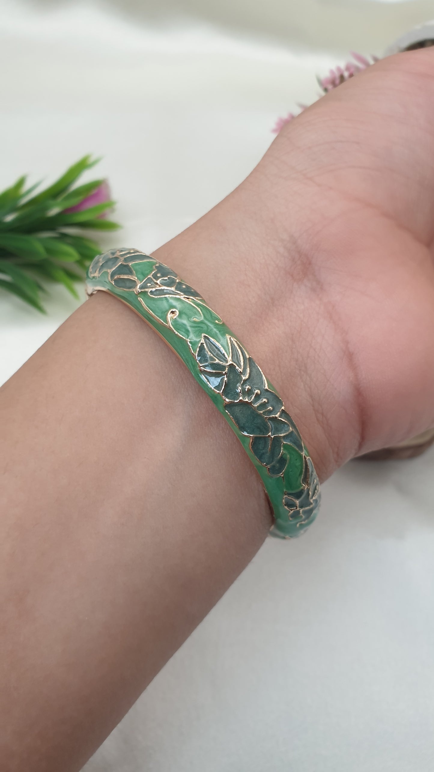 Enamel Bangle Bracelet-35