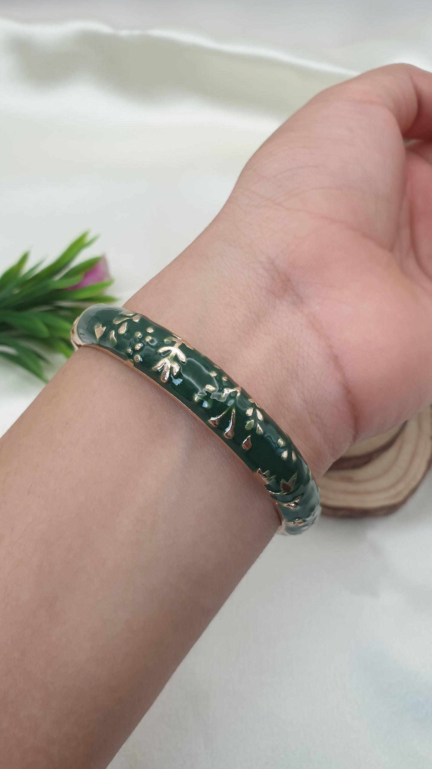 Enamel Bangle Bracelet-23