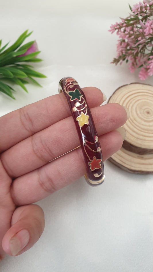Enamel Bangle Bracelet-31