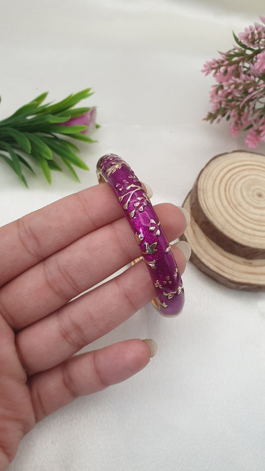 Enamel Bangle Bracelet-4