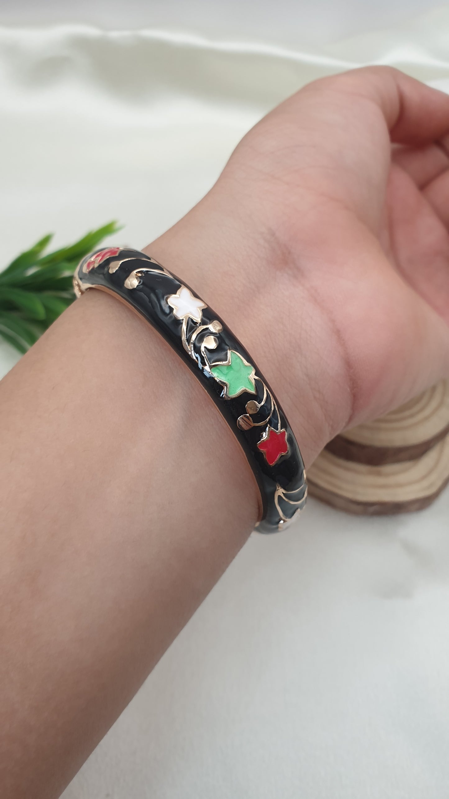 Enamel Bangle Bracelet-40