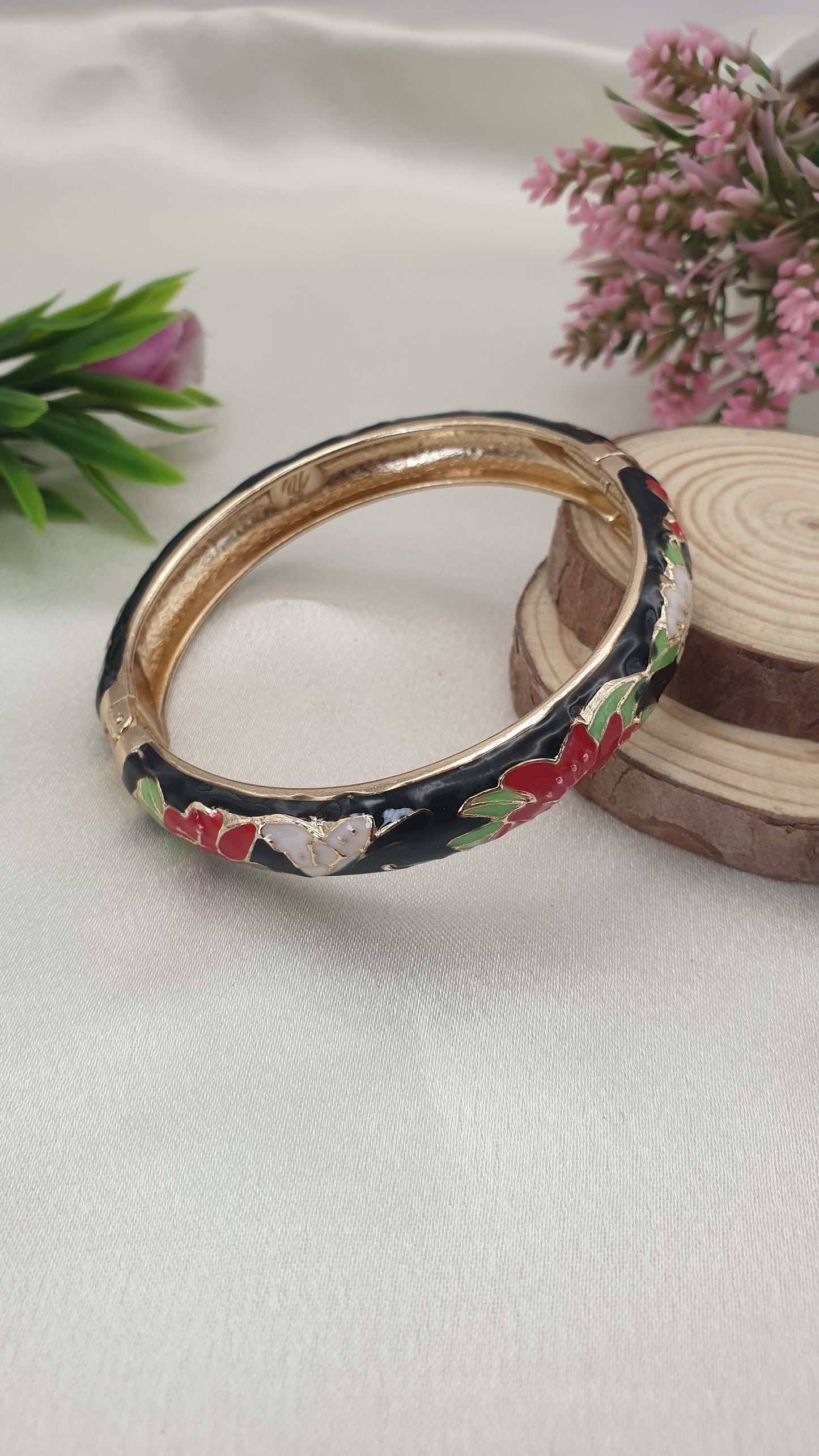 Enamel Bangle Bracelet-46