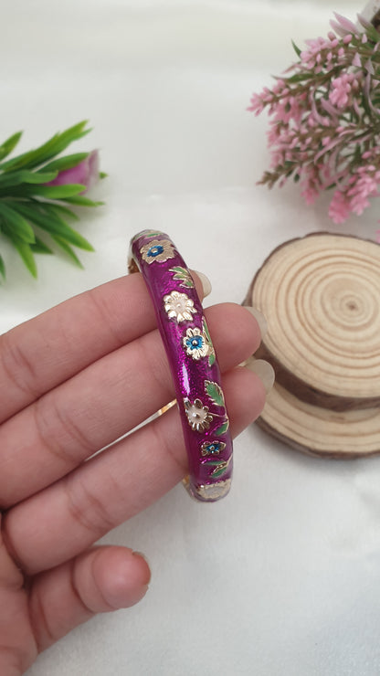 Enamel Bangle Bracelet-15