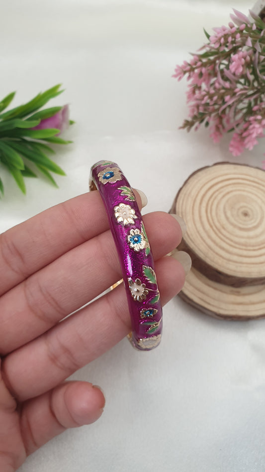 Enamel Bangle Bracelet-15