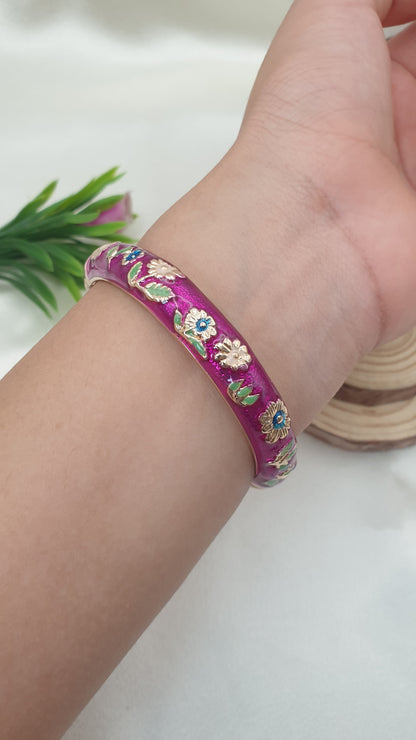 Enamel Bangle Bracelet-15