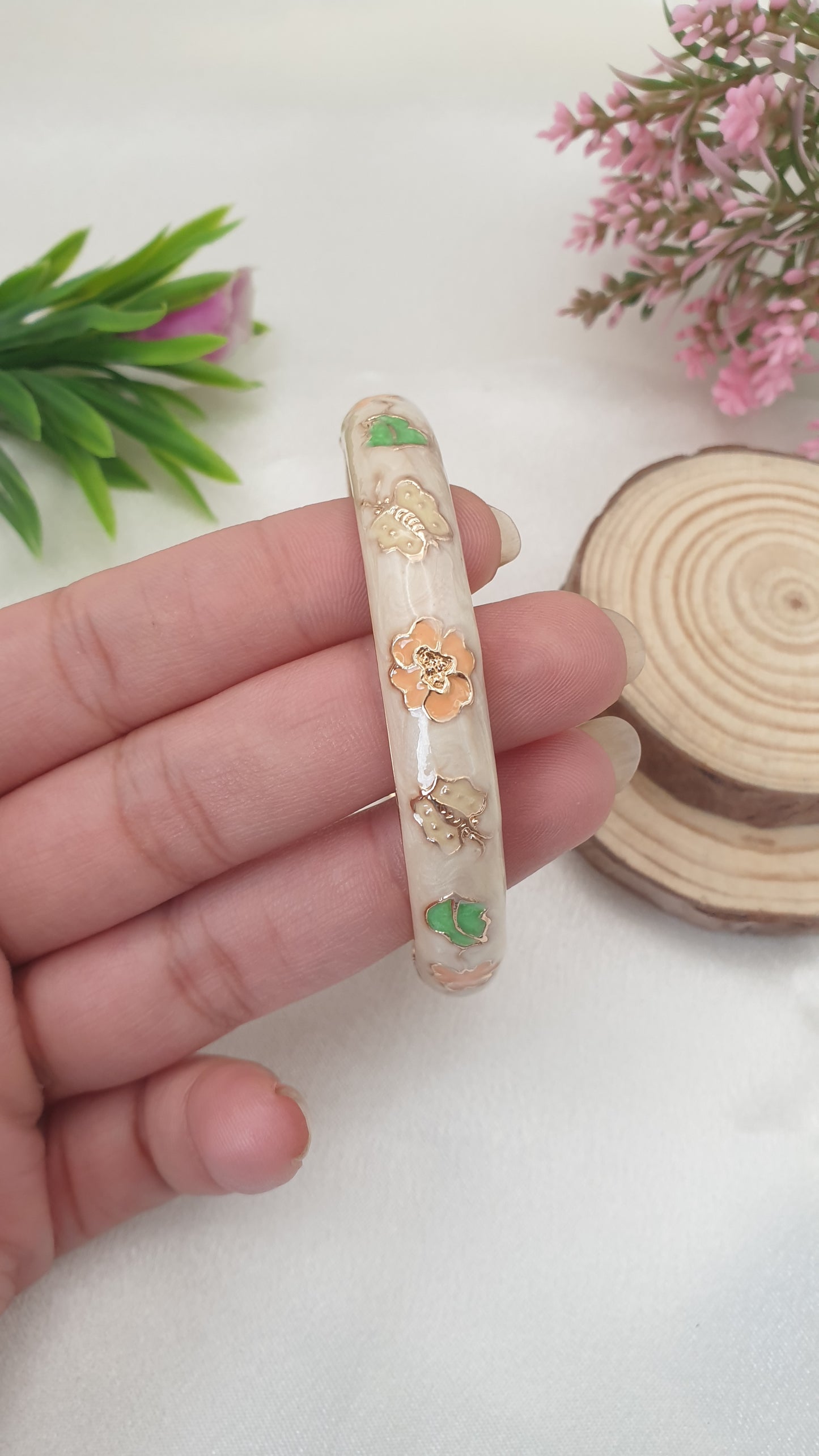 Enamel Bangle Bracelet-44