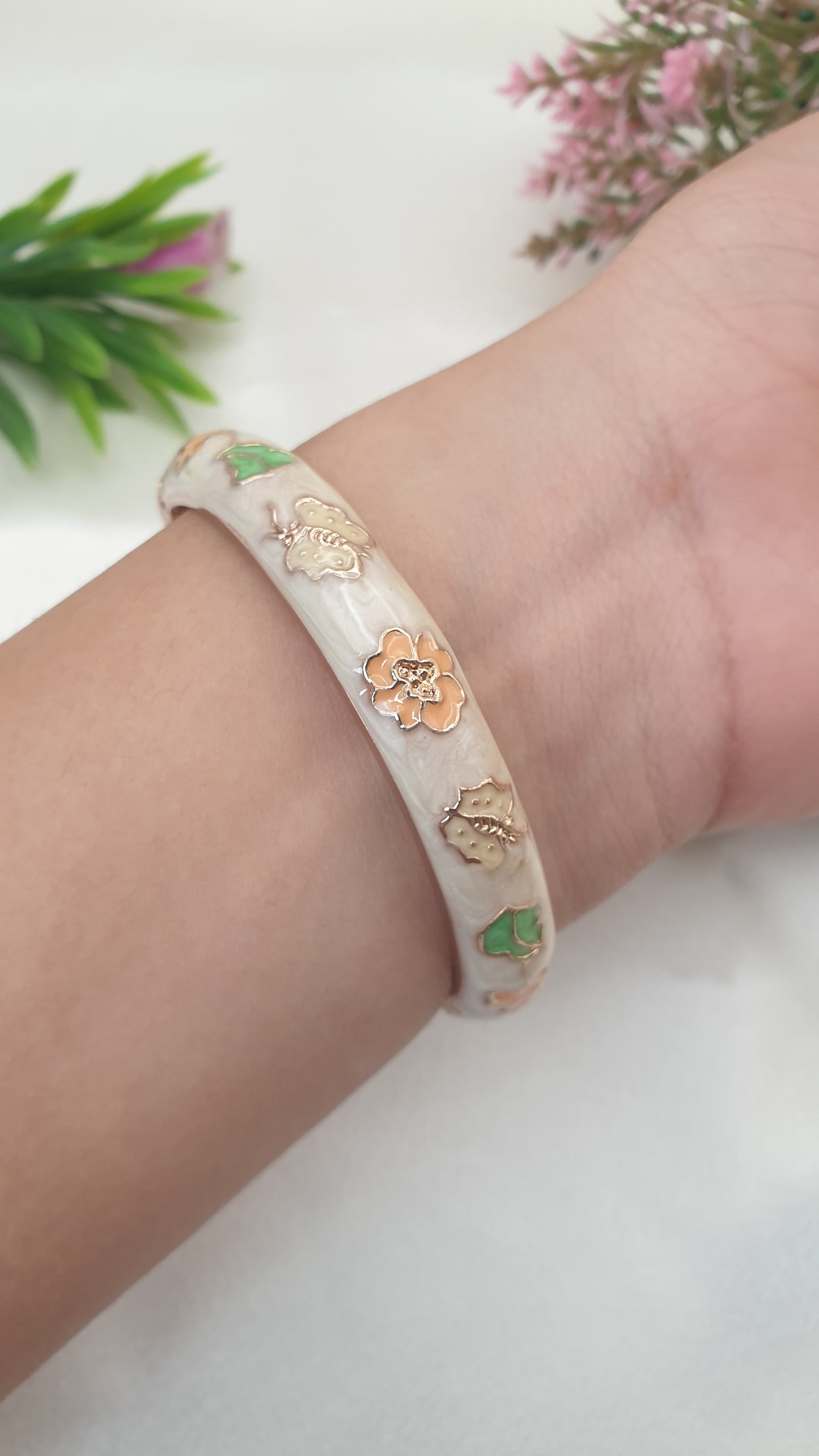 Enamel Bangle Bracelet-44