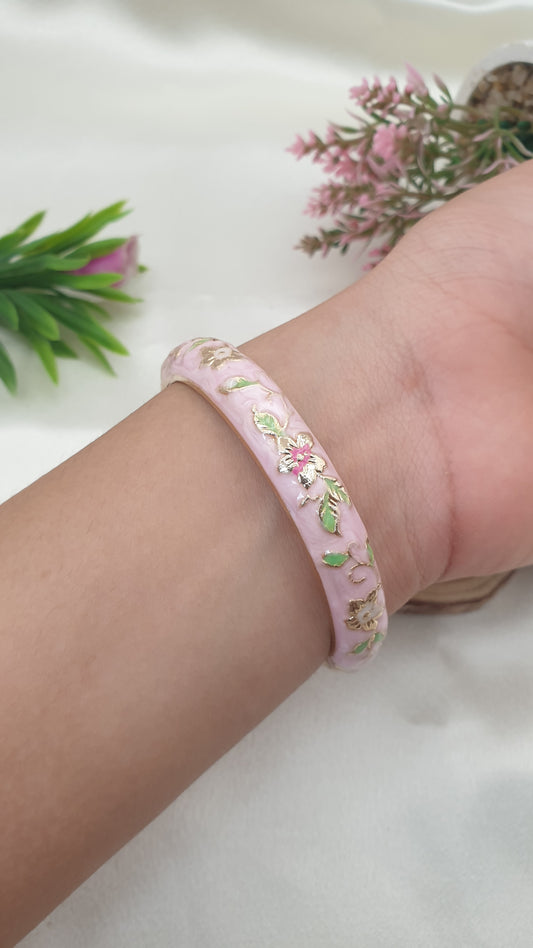Enamel Bangle Bracelet-1