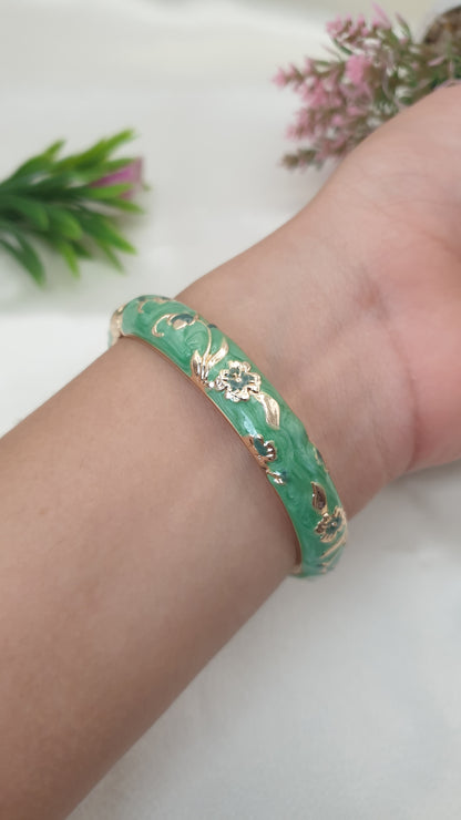 Enamel Bangle Bracelet-48