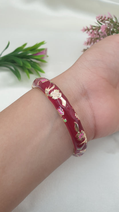 Enamel Bangle Bracelet-50